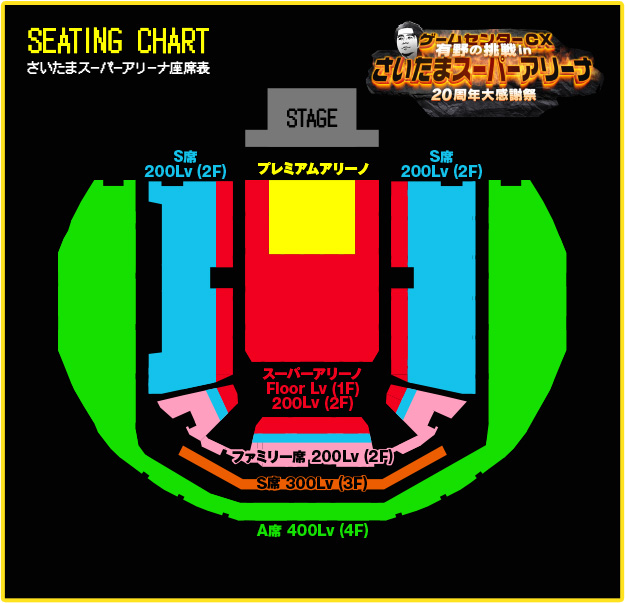 さいたまスーパーアリーナ座席表